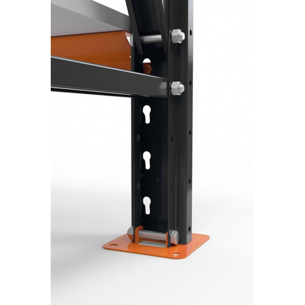 Стелаж металевий 200х134х70 см Графітовий 3 полиці з ЛДСП 900 кг на полицю AB-superhard-329528 -
                                                        Фото 3